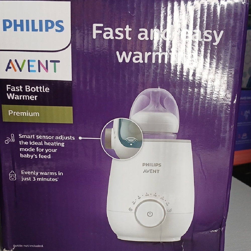 Philips Avent Fast Bottle Warmer - White & Purple